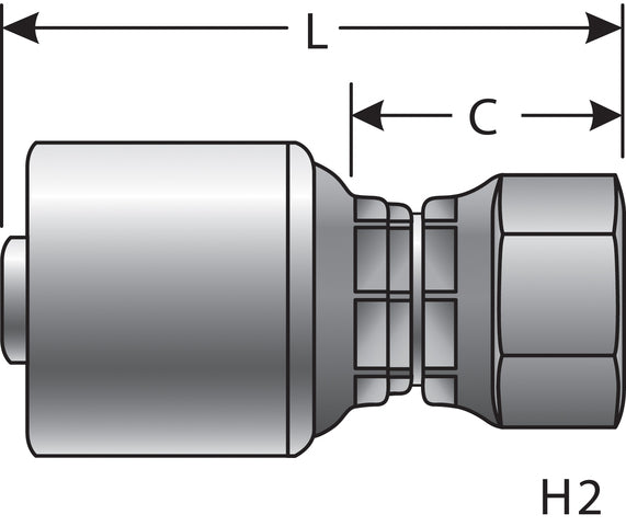 Hydraulic Coupling / Adapter Gates G25680-1227