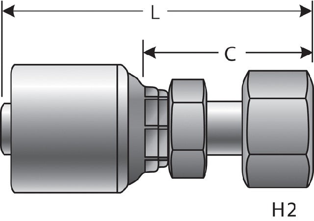 Hydraulic Coupling / Adapter Gates G25720-1020X