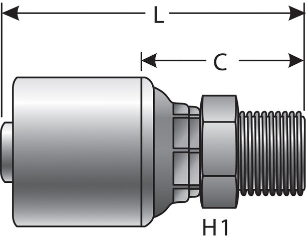 Hydraulic Coupling / Adapter Gates G25795-1010
