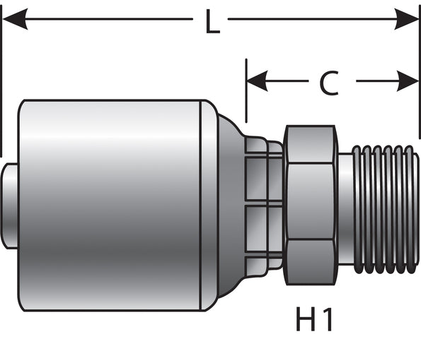 Hydraulic Coupling / Adapter Gates G25810-1010X