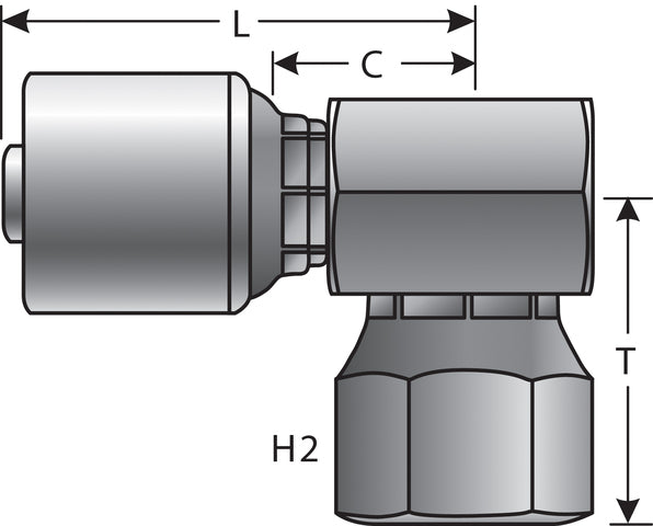 Hydraulic Coupling / Adapter Gates G25845-0404
