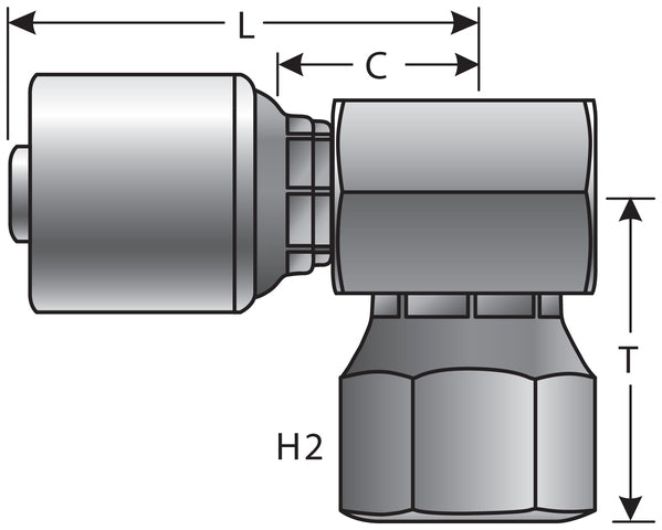 Hydraulic Coupling / Adapter Gates G25845-1212
