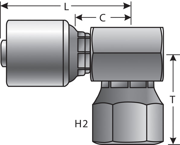 Hydraulic Coupling / Adapter Gates G25845-1616