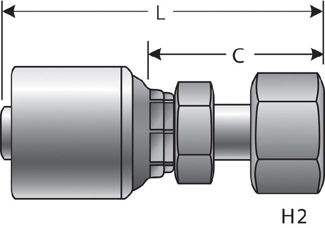 Hydraulic Coupling / Adapter Gates G25855-0608