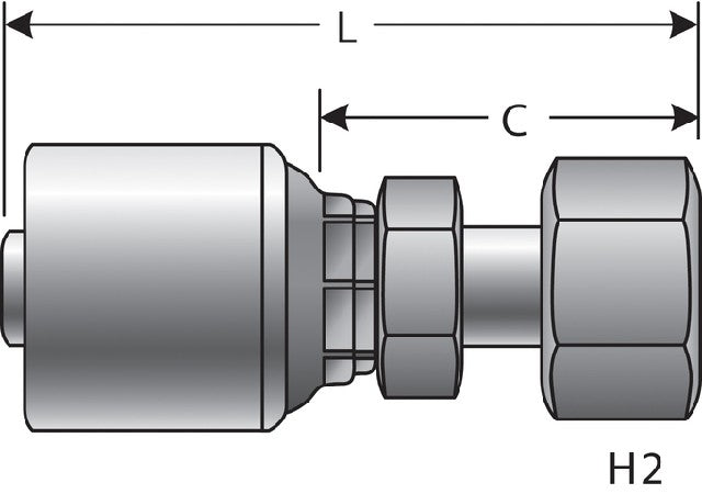 Hydraulic Coupling / Adapter Gates G25855-0808
