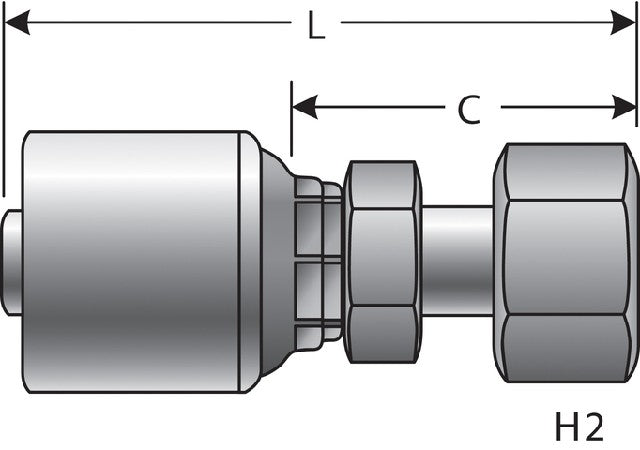Hydraulic Coupling / Adapter Gates G25855-1012