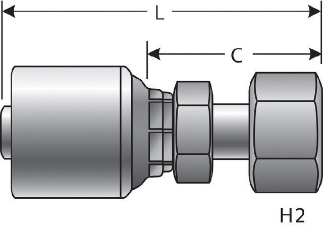 Hydraulic Coupling / Adapter Gates G25855-1212