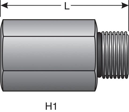 Hydraulic Coupling / Adapter Gates G25974-0606X
