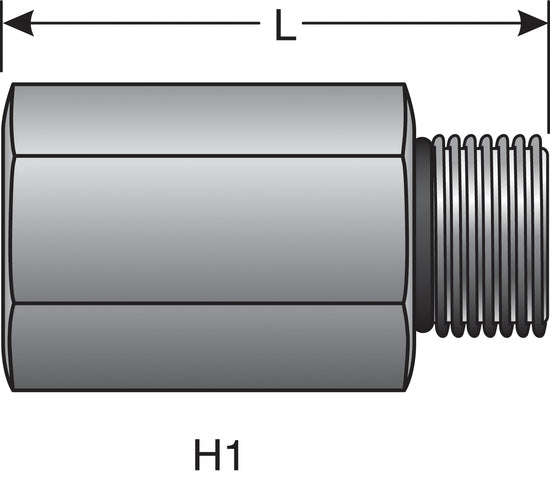 Hydraulic Coupling / Adapter Gates G25974-1616X