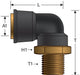 Hydraulic Coupling / Adapter Gates G31104-1008C