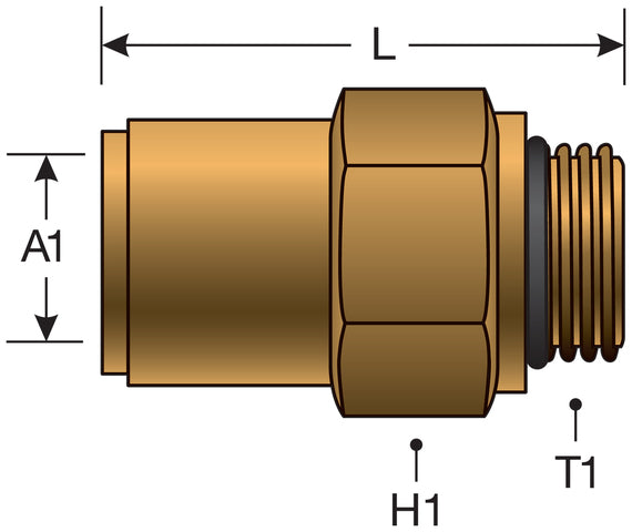 Hydraulic Coupling / Adapter Gates G31600-0612