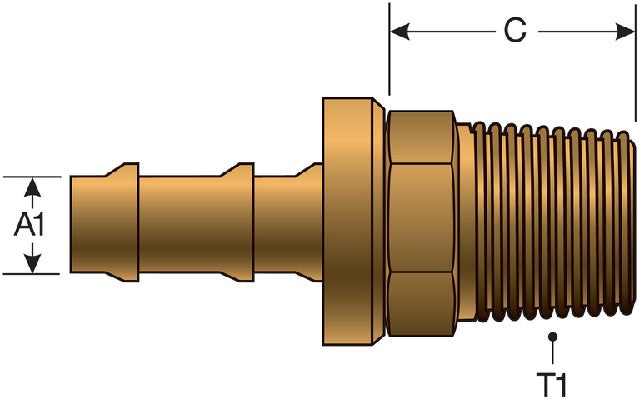 Hydraulic Coupling / Adapter Gates G36795-0504