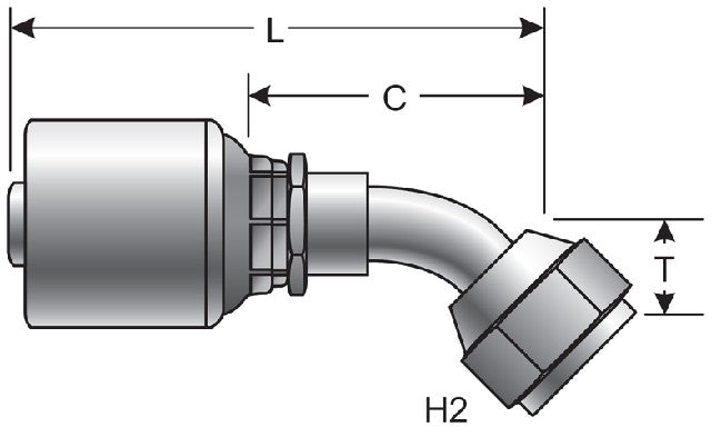 Hydraulic Coupling / Adapter Gates G42174-1212