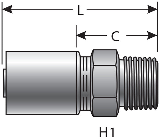 Hydraulic Coupling / Adapter Gates G43100-1216