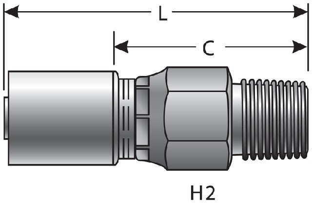 Hydraulic Coupling / Adapter Gates G43105-1616X
