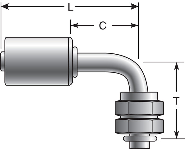 A/C Refrigerant Hose Fitting Gates G45958-1010S