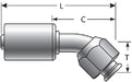 A/C Refrigerant Hose Fitting Gates G47202-1008S