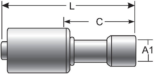 A/C Refrigerant Hose Fitting Gates G47527-0808S