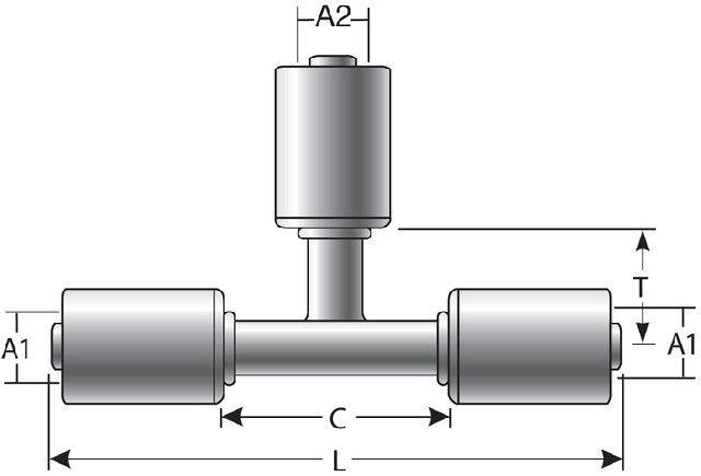 A/C Refrigerant Hose Fitting Gates G47539-1212S