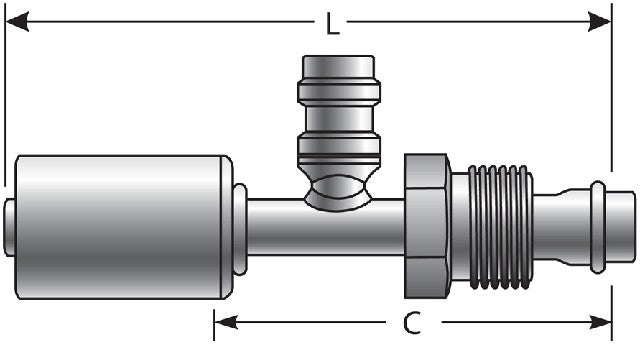 A/C Refrigerant Hose Fitting Gates G47580-1010S