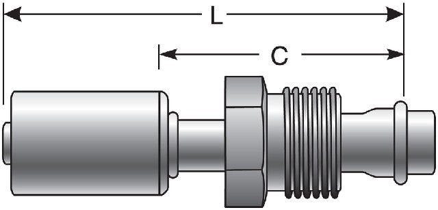 A/C Refrigerant Hose Fitting Gates G47583-0808S