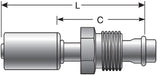 A/C Refrigerant Hose Fitting Gates G47583-1010S