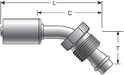 A/C Refrigerant Hose Fitting Gates G47584-1010S