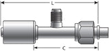 A/C Refrigerant Hose Fitting Gates G47586-0606S