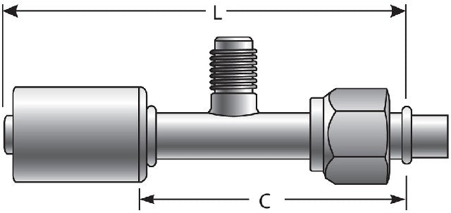 A/C Refrigerant Hose Fitting Gates G47586-0808S