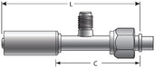 A/C Refrigerant Hose Fitting Gates G47586-1010