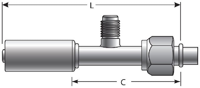 A/C Refrigerant Hose Fitting Gates G47586-1010