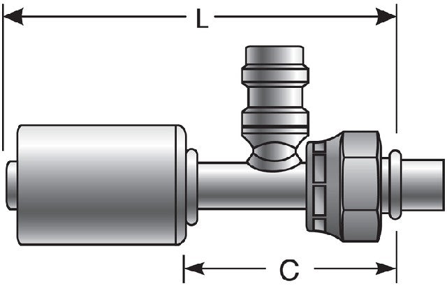 A/C Refrigerant Hose Fitting Gates G47588-0606S