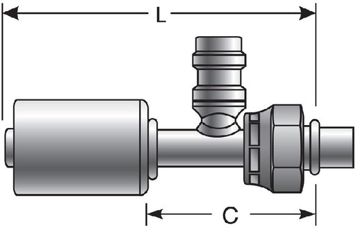 A/C Refrigerant Hose Fitting Gates G47588-0808S