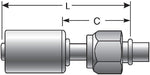 A/C Refrigerant Hose Fitting Gates G47590-1008S