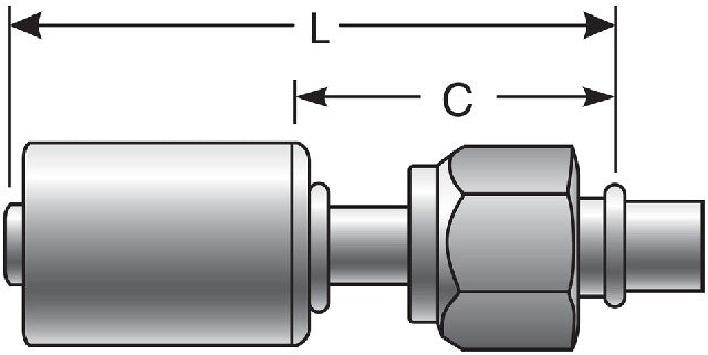 A/C Refrigerant Hose Fitting Gates G47590-1010S