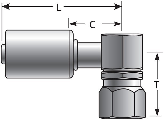 A/C Refrigerant Hose Fitting Gates G47596-1210S