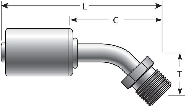 A/C Refrigerant Hose Fitting Gates G47598-1010S