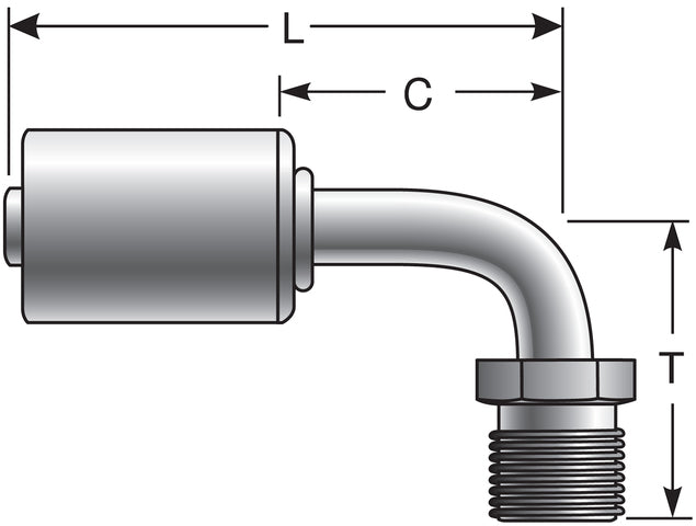 A/C Refrigerant Hose Fitting Gates G47599-1010S