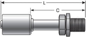 A/C Refrigerant Hose Fitting Gates G47600-0606S