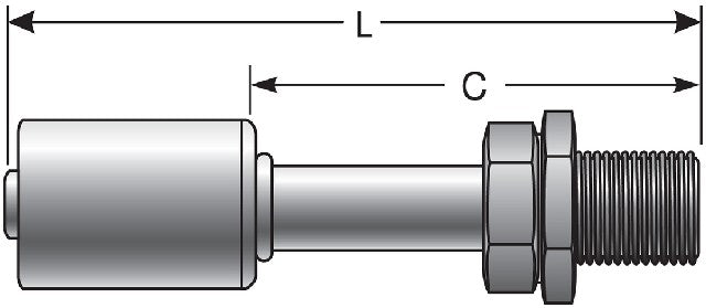 A/C Refrigerant Hose Fitting Gates G47600-1010S