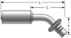 A/C Refrigerant Hose Fitting Gates G47949-1210