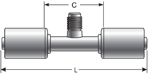 A/C Refrigerant Hose Fitting Gates G47954-0808S
