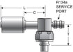 A/C Refrigerant Hose Fitting Gates G47960-1210S