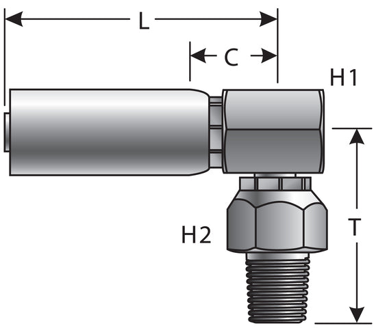 Hydraulic Coupling / Adapter Gates G51106-0404