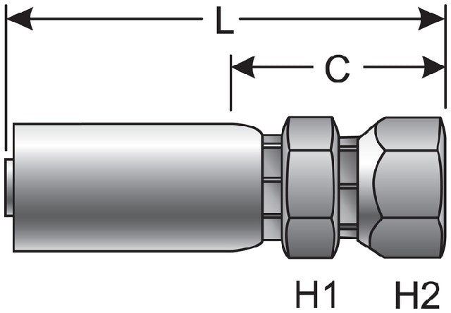Hydraulic Coupling / Adapter Gates G51111-0404