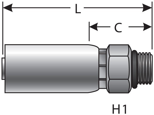 Hydraulic Coupling / Adapter Gates G51120-0406