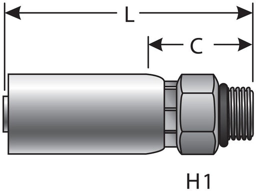Hydraulic Coupling / Adapter Gates G51120-0808