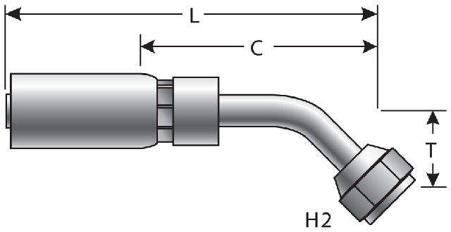 Hydraulic Coupling / Adapter Gates G51175-0608