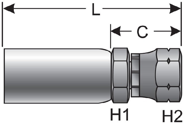 Hydraulic Coupling / Adapter Gates G51200-1212