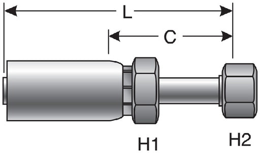 Hydraulic Coupling / Adapter Gates G51230-0404